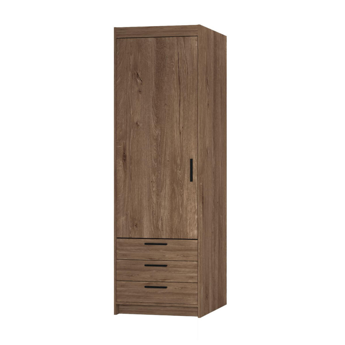 DREHTÜRENSCHRANK ELENORA 59,9/190,5/53cm 1-türig Braun - Braun, Holzwerkstoff (59.9/190.5/53cm) - MASSENO