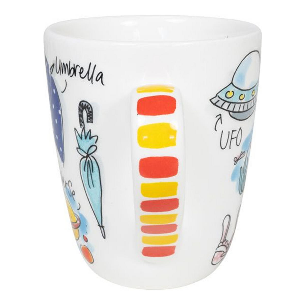 BECHER Liebesbrief U in Bunt - 350 ml - Multicolor, Keramik (0.35L) - Blond Amsterdam