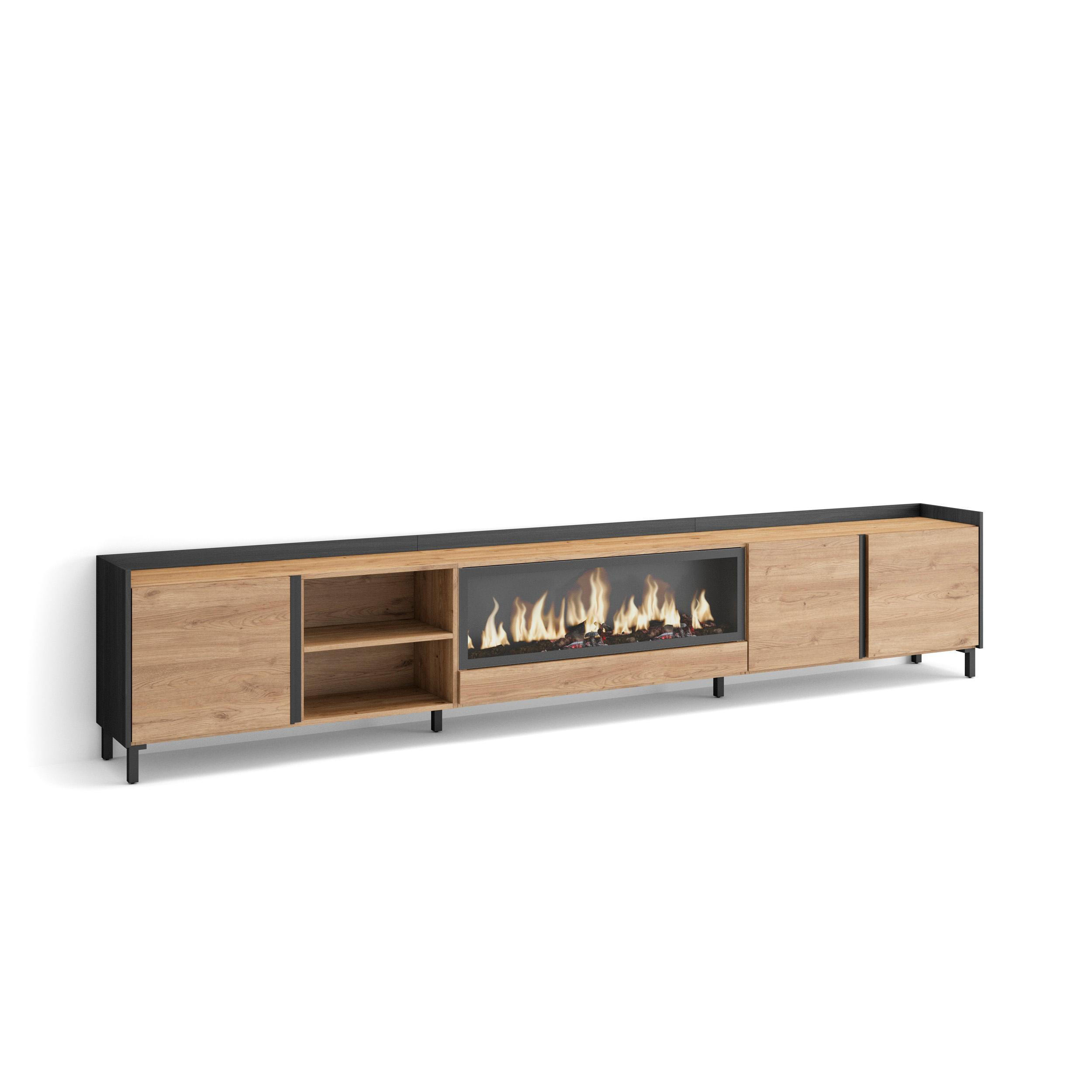Skraut Home Lowboard, Eiche 315x61x35 cm