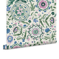 VLIESTAPETE Festblumen 1000x52cm - Multicolor/Weiß, Papier/Kunststoff (52/1000cm) - Joules