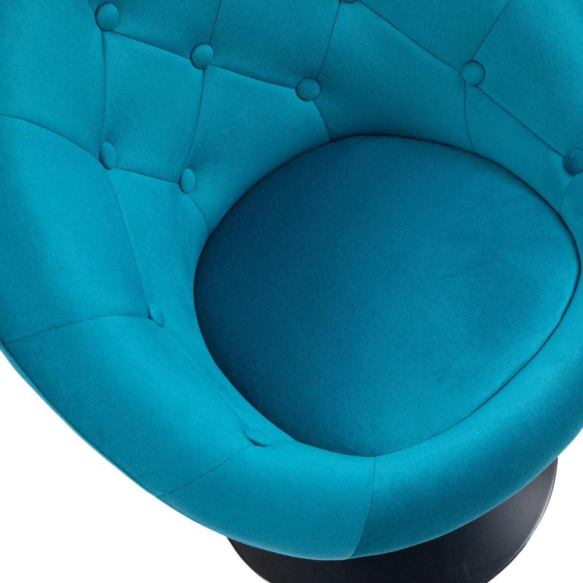 COCKTAILSESSEL HAVANNA Samt Petrol - Petrol/Schwarz, Textil (62/88/58cm) - SVITA