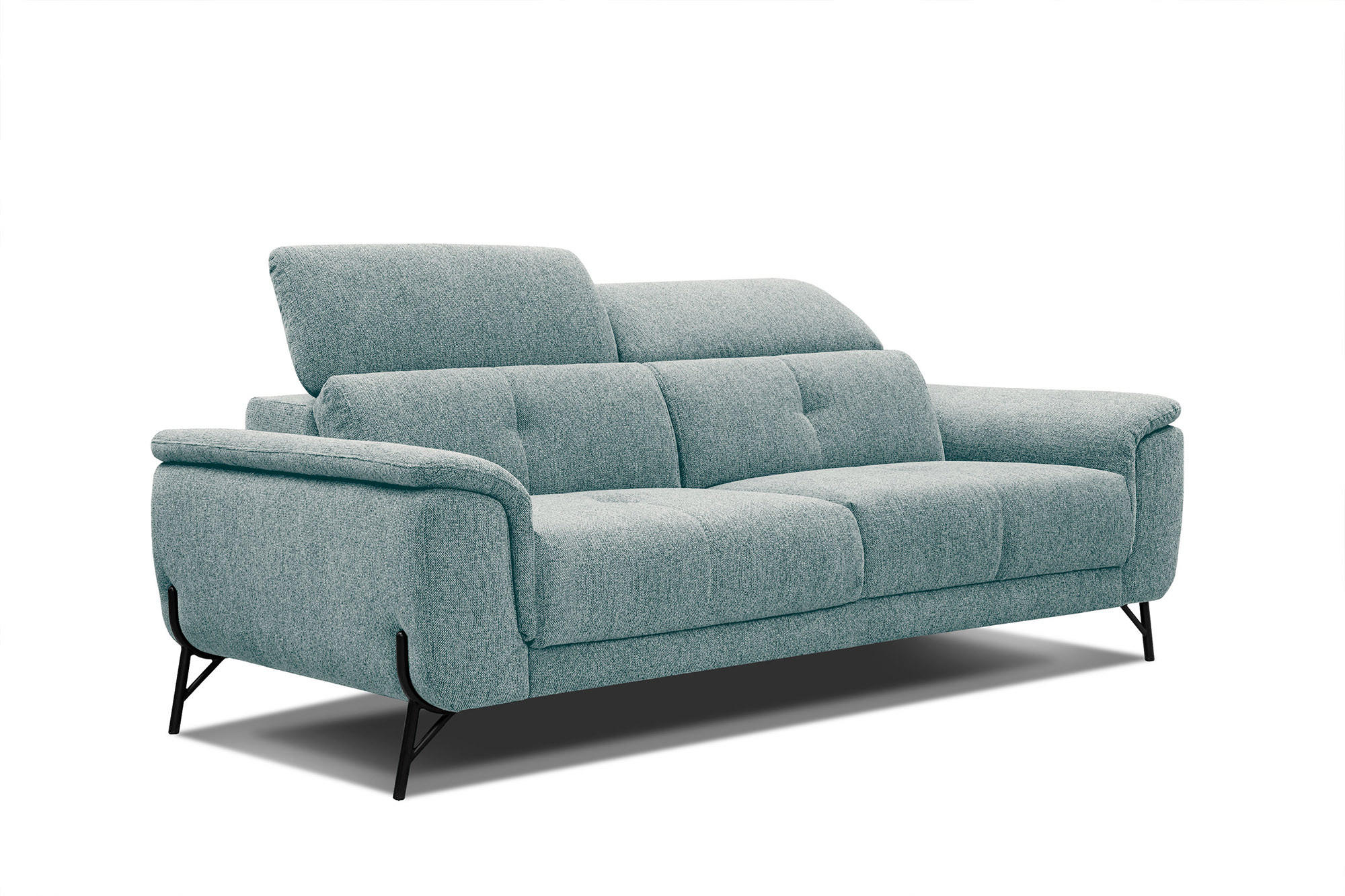 SOFA AVENA 3-Sitzer, mintgrün - Mintgrün, Holzwerkstoff/Textil (204/80/108cm) - Courtois Laville