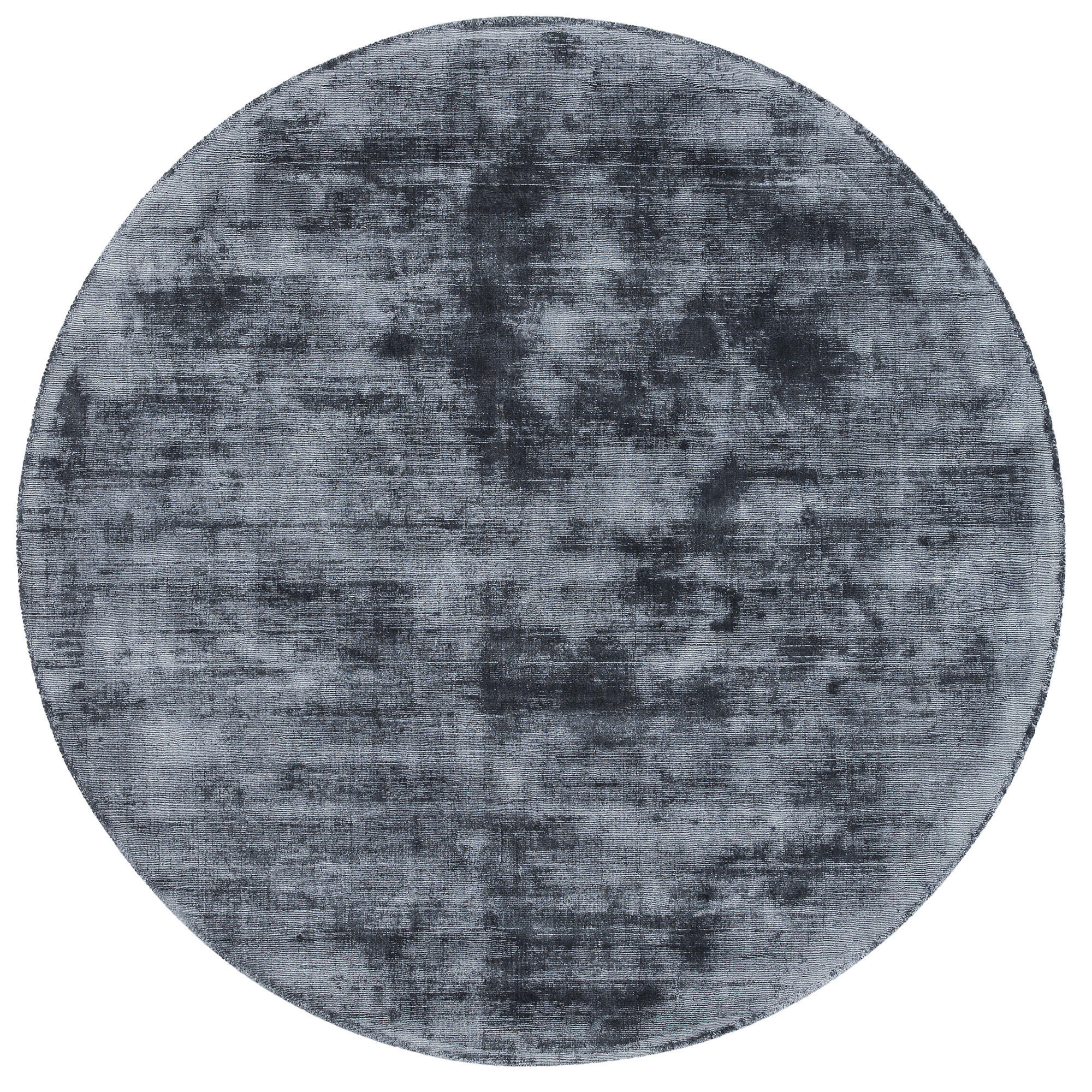 LUXUS DESIGNER TEPPICH ROMA RUND - Anthrazit, Textil (120/120cm) - Pergamon