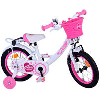 KINDERFAHRRAD Ashley - Mädchen - 14 Zoll - Rücktritt + Handbremse - Weiß - Weiß, Metall (46cm) - TPFSports