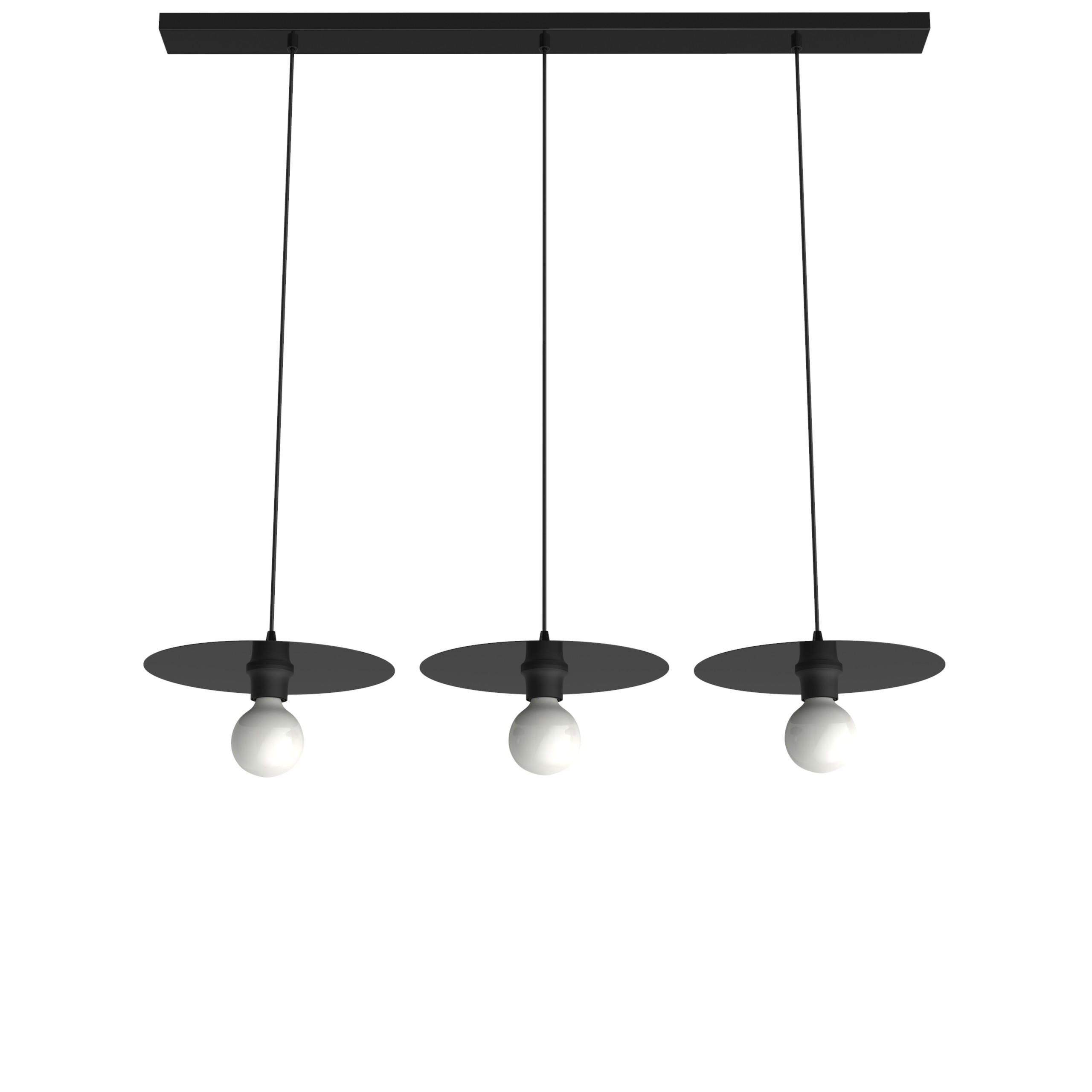 HÄNGELEUCHTE - Schwarz Hochglanz, Metall (30/30/7cm) - Lumicom