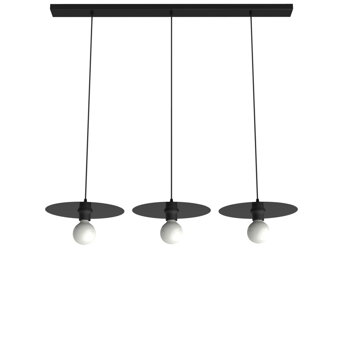 HÄNGELEUCHTE - Schwarz Hochglanz, Metall (30/30/7cm) - Lumicom