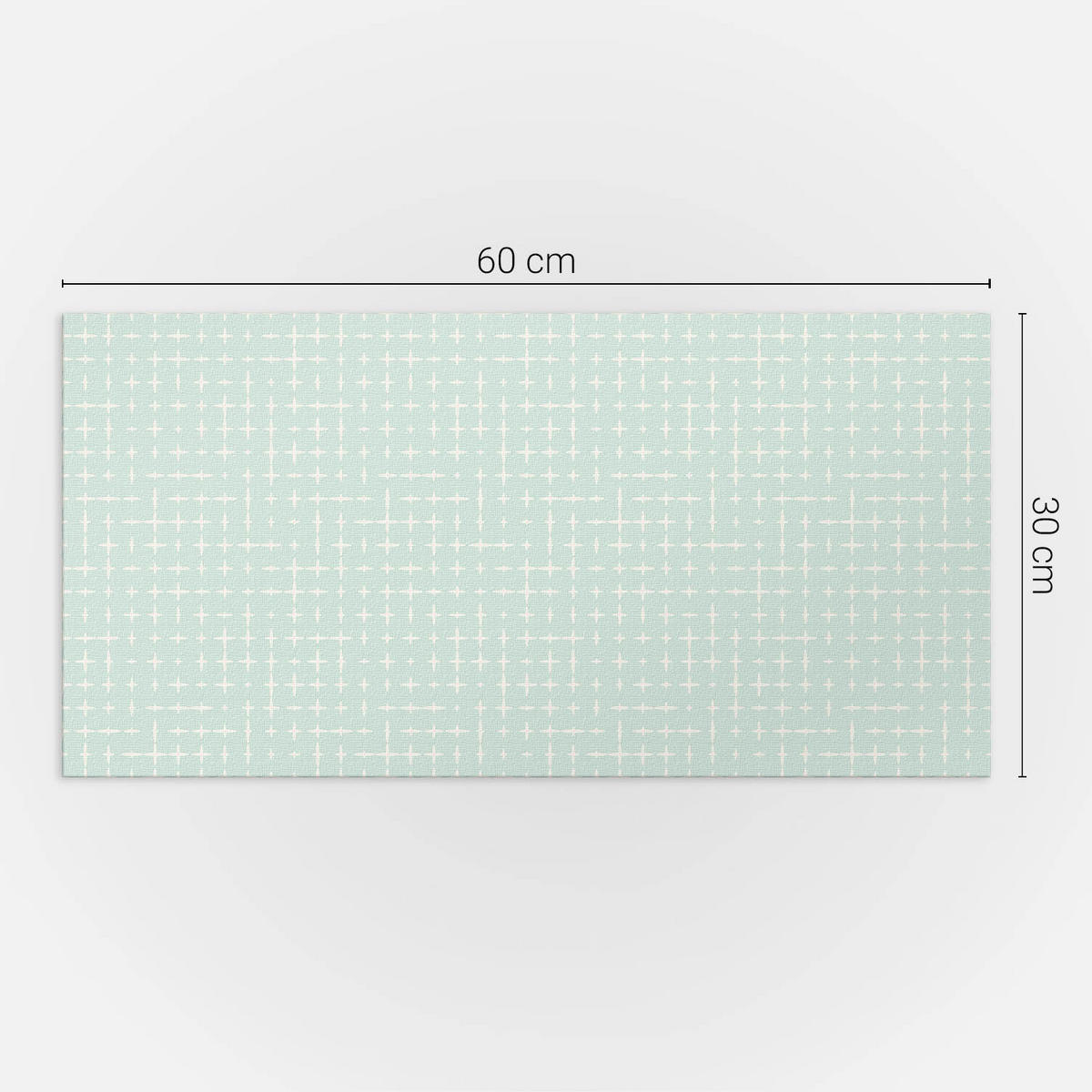 WANDPANEEL 6x 60x30 cm selbstklebend Trevanis - Mintgrün, Kunststoff (30/1.6/60cm) - Wallfluent