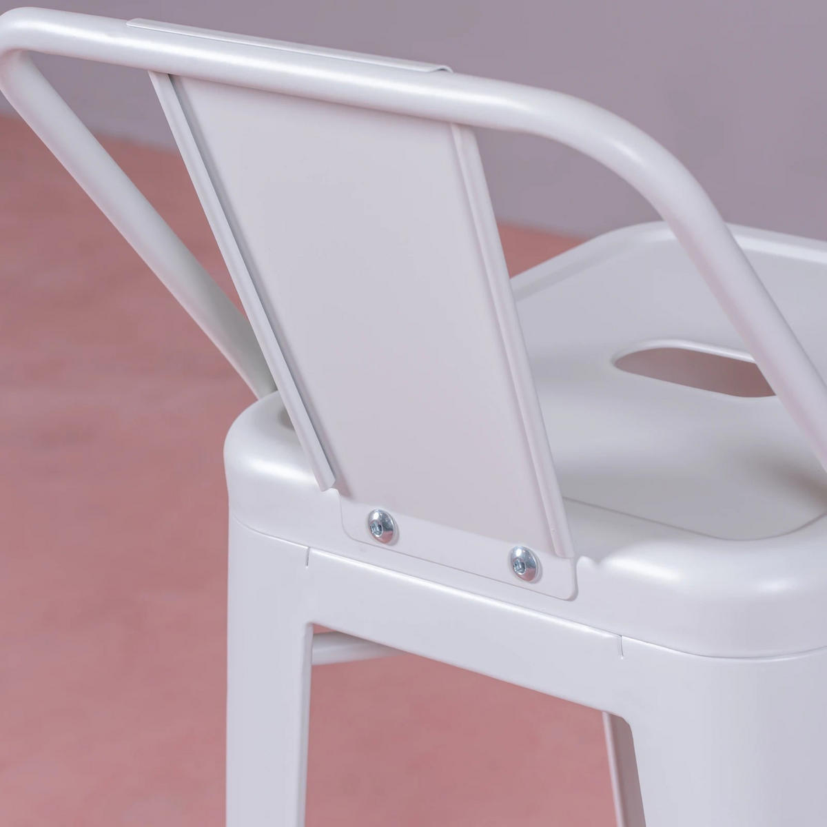 HOCKER Metall Weiß - Weiß, Metall (43/97/43cm) - Nest Dream