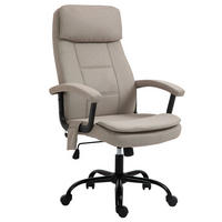 MASSAGEBÜROSTUHL Drehstuhl höhenverstellbar Lendenwirbelsäulenmassage Beige - Beige, Kunststoff (70/121/63cm) - Vinsetto