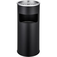 STANDASCHENBECHER ,25 x 61 cm,schwarz - Schwarz, Metall (25cm) - tectake