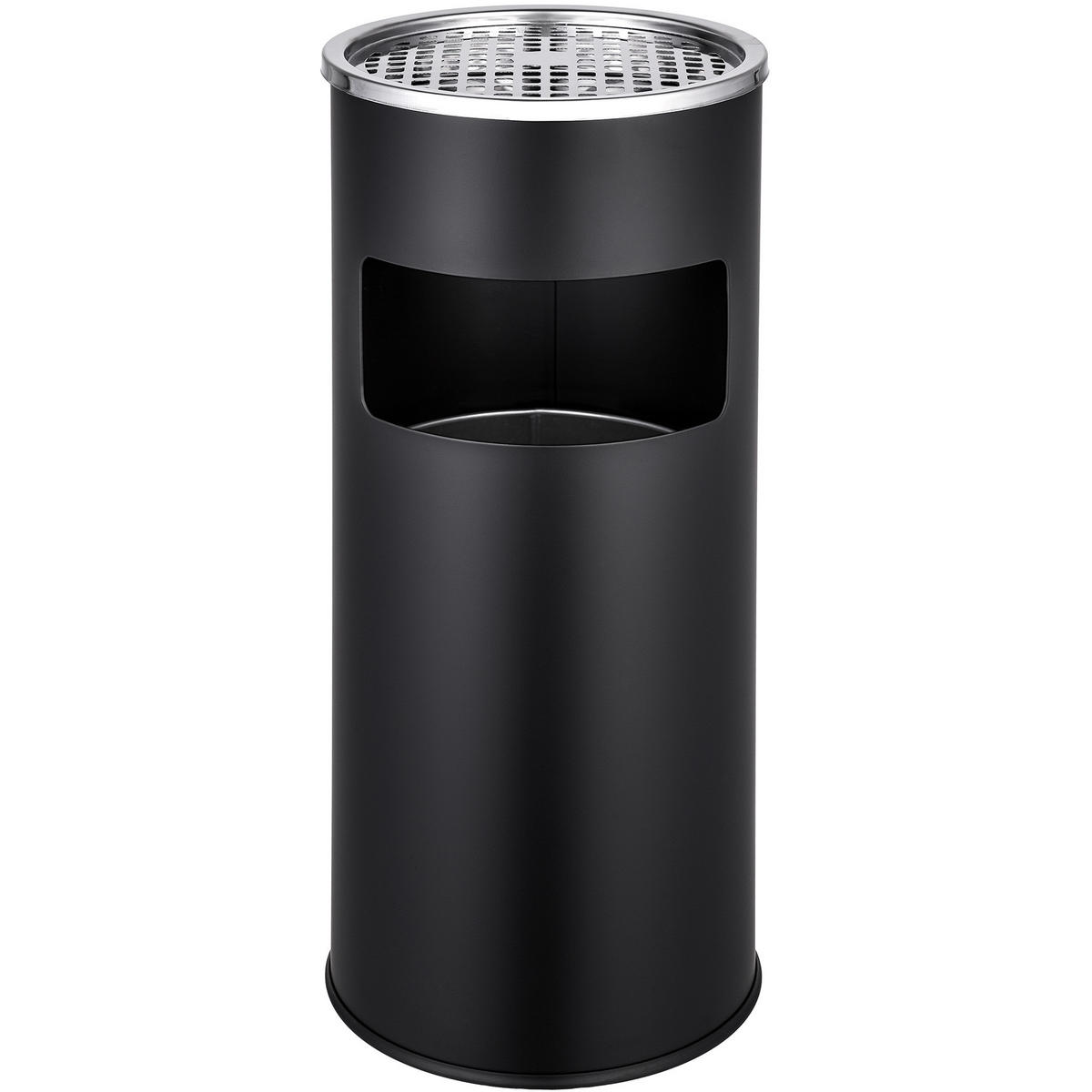 STANDASCHENBECHER ,25 x 61 cm,schwarz - Schwarz, Metall (25cm) - tectake