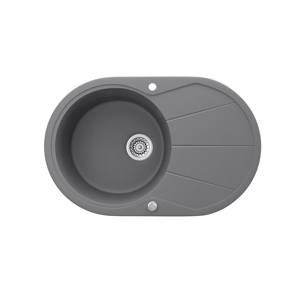 DISKB&Auml;NK Gr&aring; 78 x 50 cm Rund med torkplats 20/78/50 cm