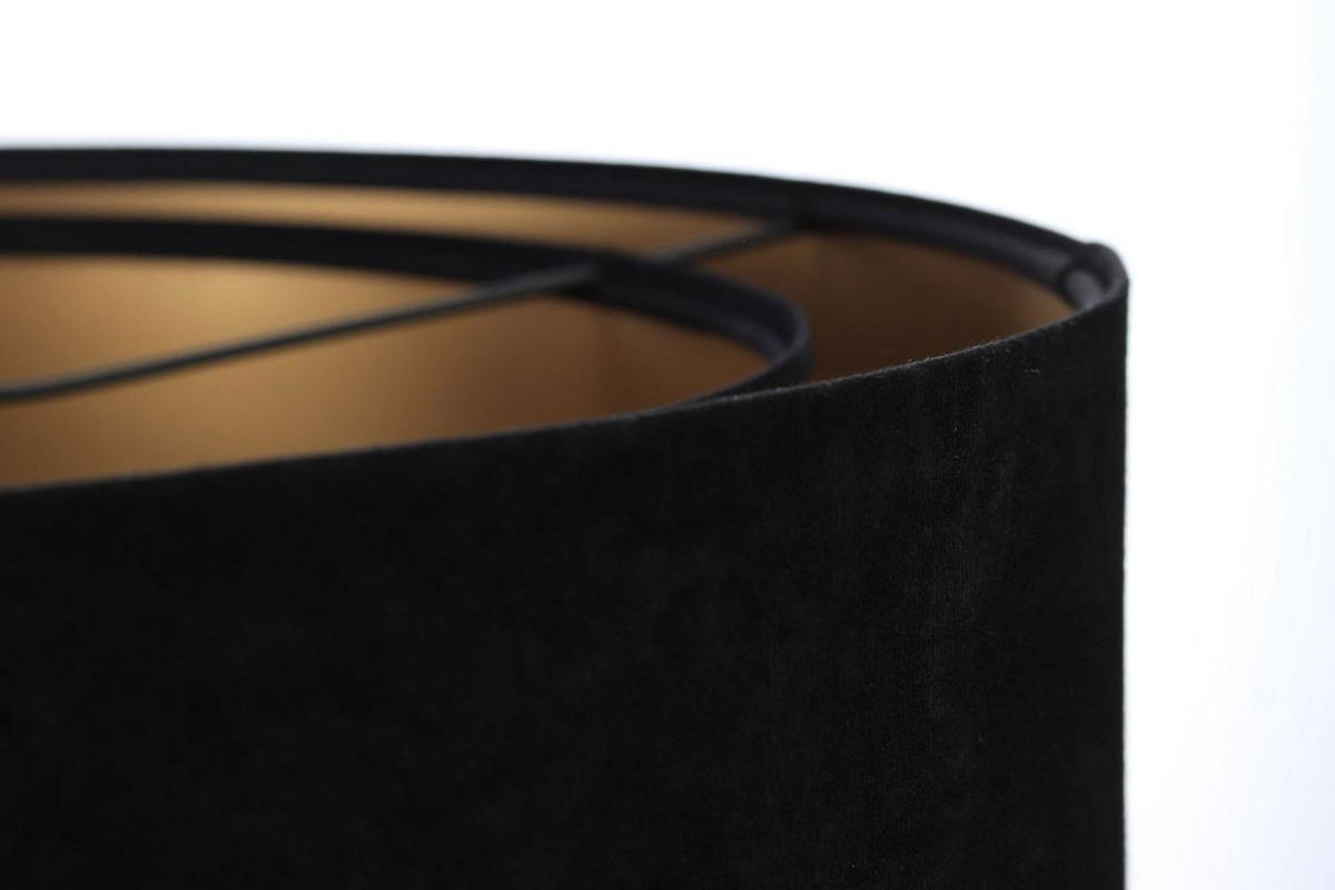HÄNGELEUCHTE Gold 50/23 cm - Goldfarben/Schwarz, Kunststoff (50/1.3/23cm) - ONZENO