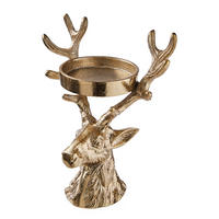 STUMPENKERZENHALTER Oh My Deer - Goldfarben, Metall (11/21/18cm) - Butlers