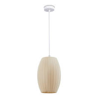 PENDELLEUCHTE Hugo Pd1 Linda - Beige/Weiß, Metall (17/17/29cm) - Paco Home