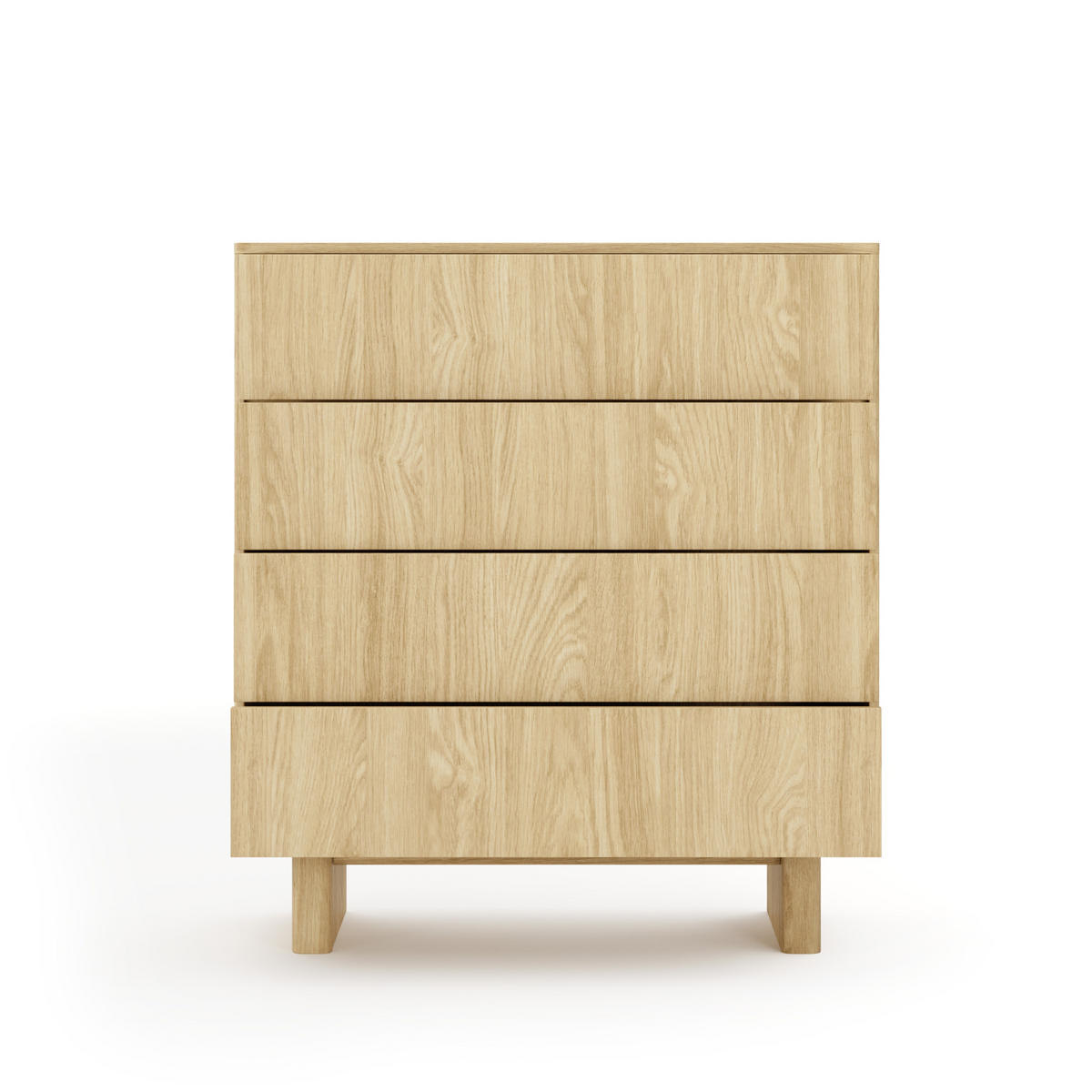 KOMMODE: geölte Eiche, 93,5 x 103,5 x 38,1 cm - Eichefarben, Holzwerkstoff (93.5/103.5/38.1cm) - 3XE LIVING