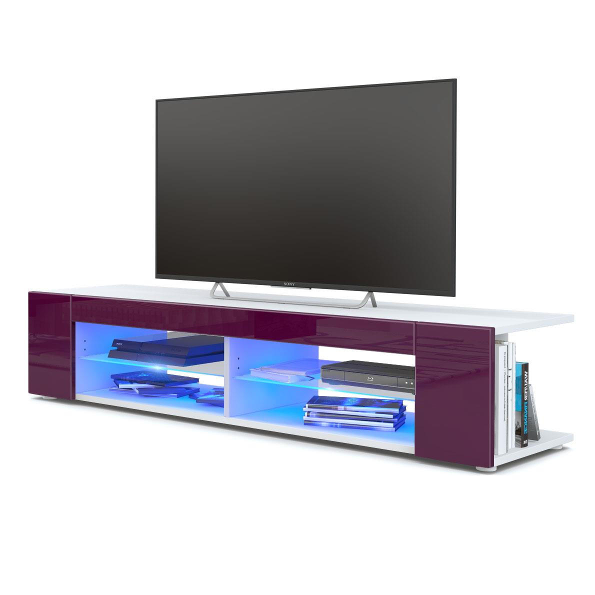 Vladon Lowboard Brombeere 134.5x30.5x38.5 cm