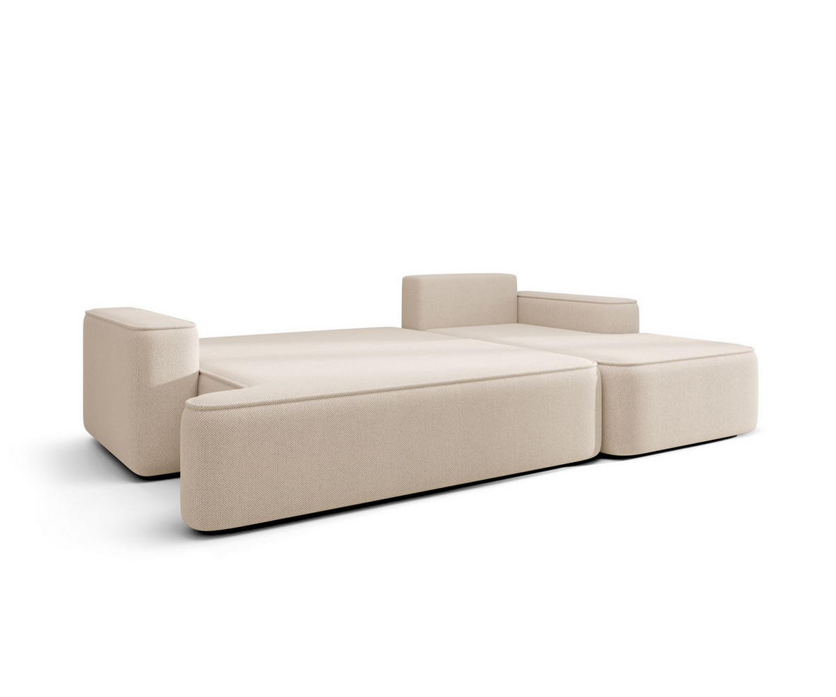 ECKSOFA mit Schlaffunktion FIGO Quelle 37 Rechts - Dunkelgrün, Textil (250/150cm) - Bedante