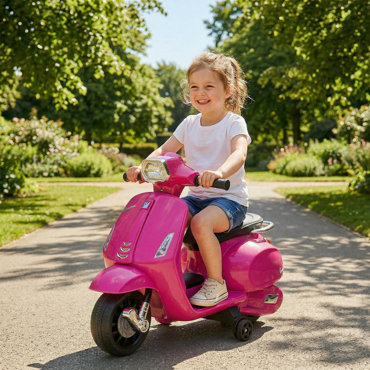 ELEKTRO-MOTORRAD DE-13167 Stützräder Rosa - Pink, Kunststoff (71/37/52cm) - ComfortXL
