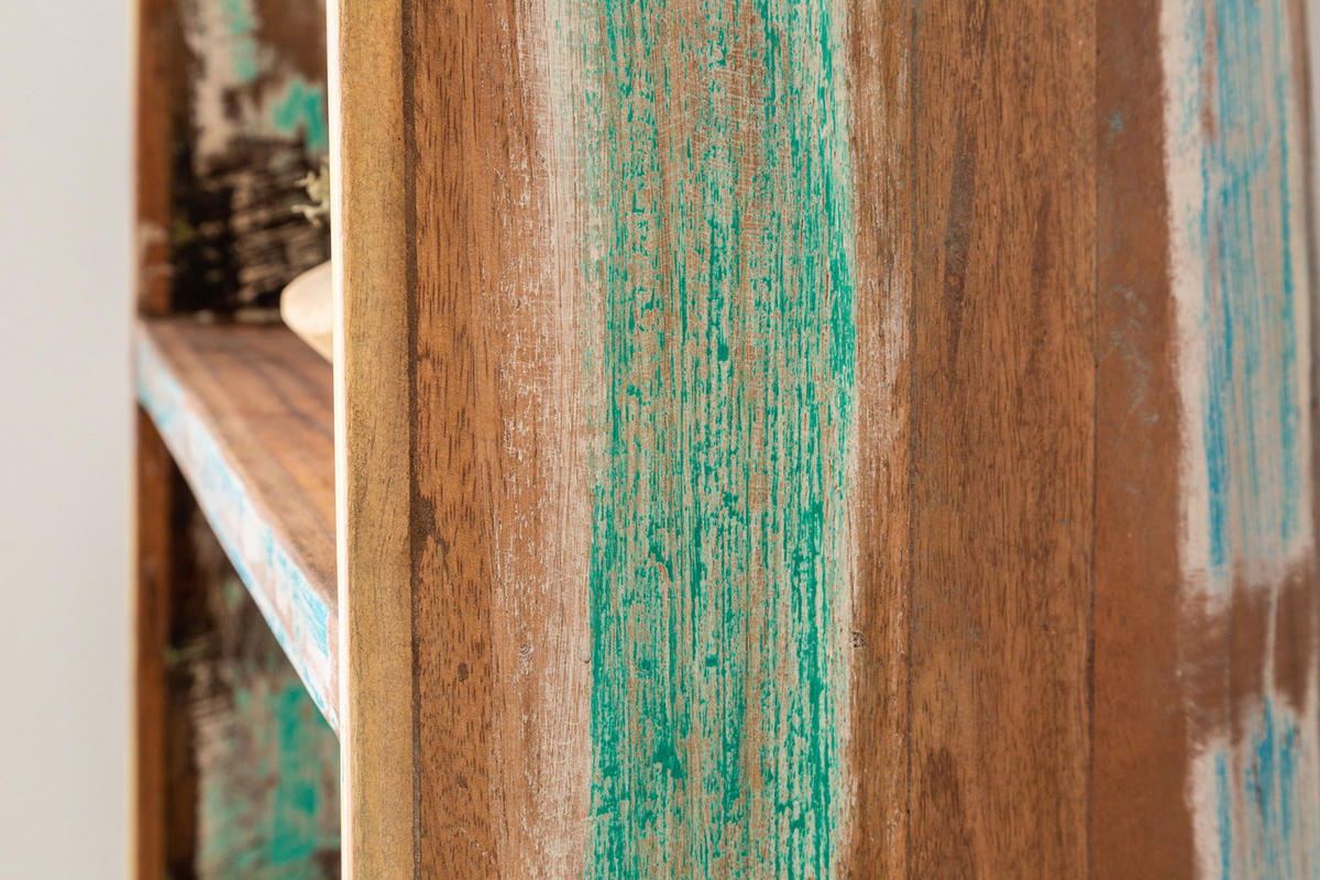 STANDREGAL JAKARTA Holz Natur 190 cm - Multicolor/Naturfarben, Holz (55/190/40cm) - riess-ambiente