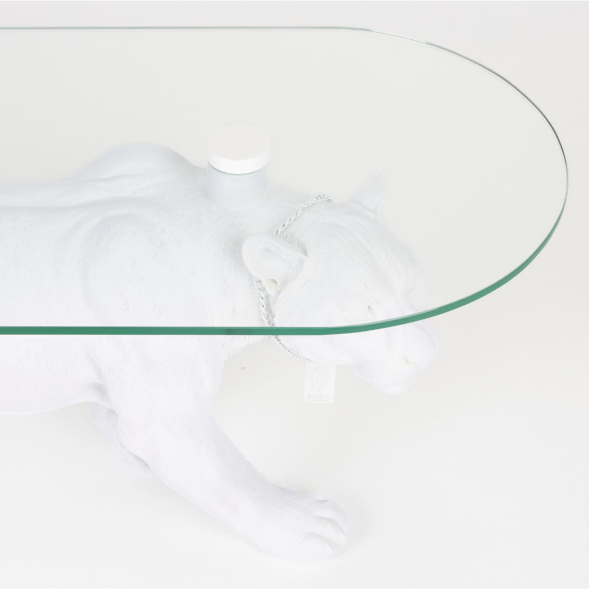 COUCHTISCH Dope As Hell Panter Weiß - Weiß, Naturmaterialien (90/40/42cm) - Bold Moneky