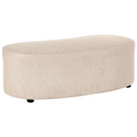 OTTOMANE Stoff Beige Amal - Beige, Textil (120/41/54cm) - Beliani