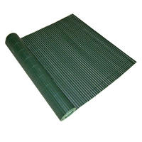 SICHTSCHUTZMATTE Elma PVC 90x500cm Grün Balkon Sichtschutz - Grün, Kunststoff (500/90cm) - DELUKE