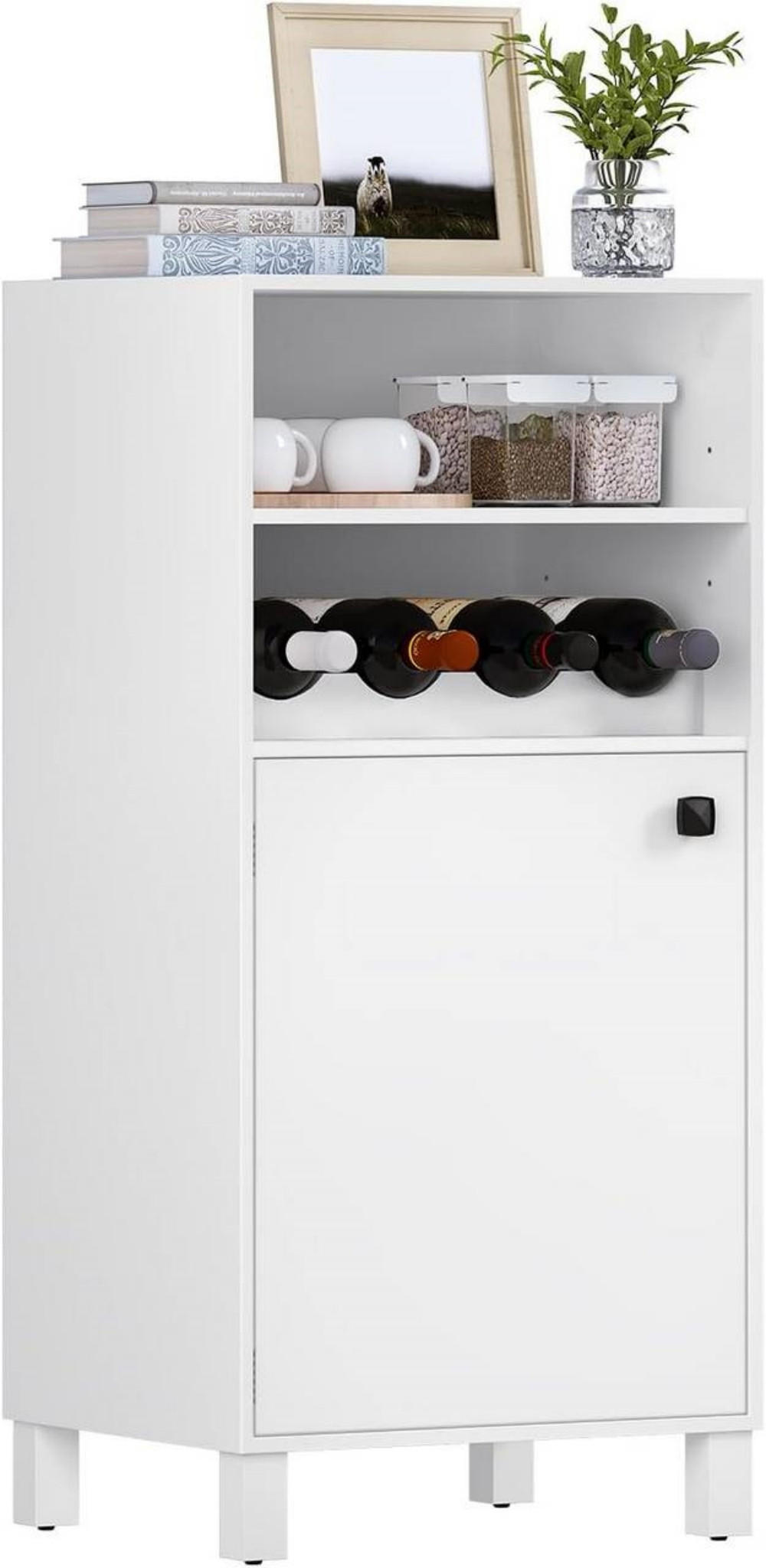 Woltu Küchenschrank Weiß 48x108x40 cm