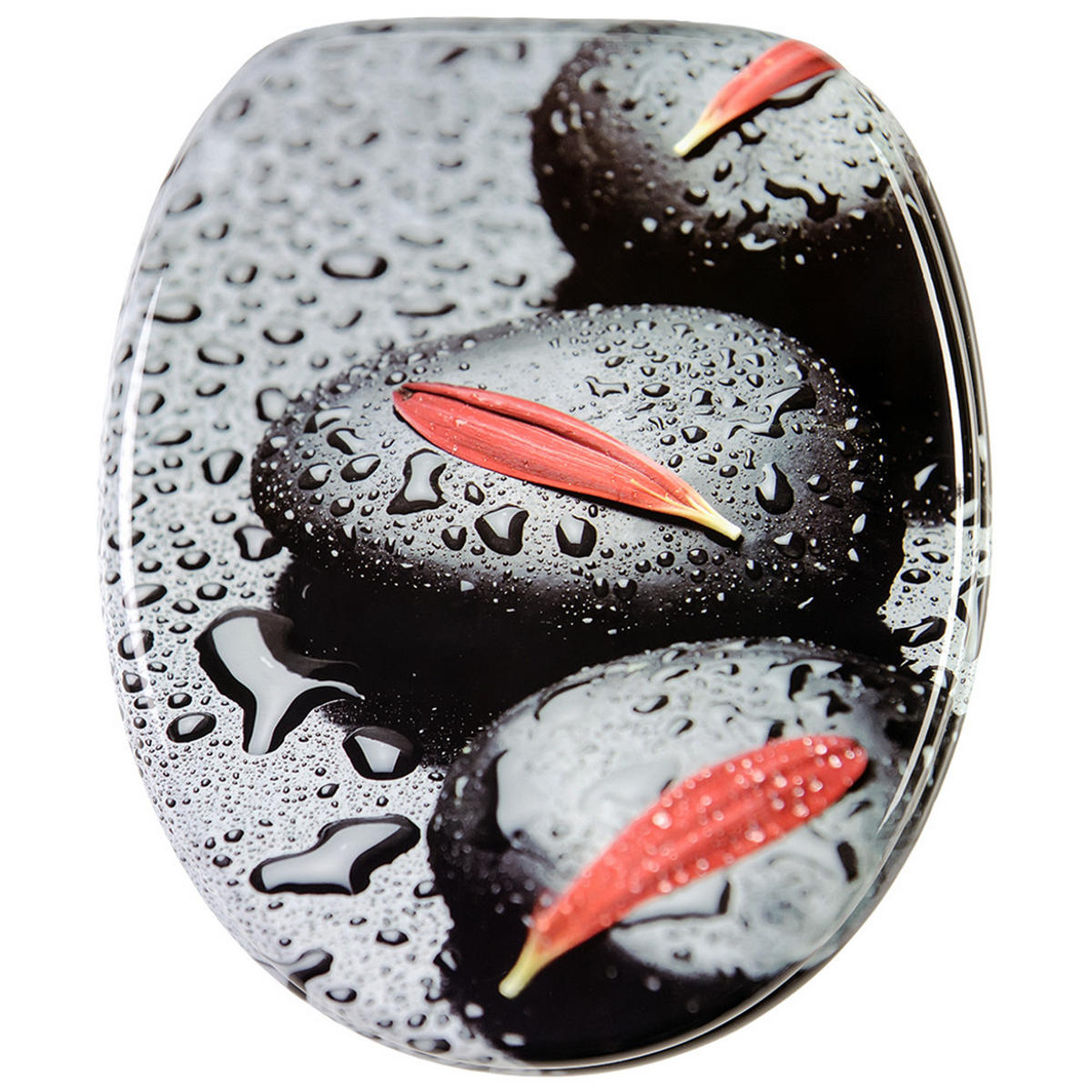 WC-SITZ Elegance - Schwarz, Holzwerkstoff (38/6/47cm) - Sanilo