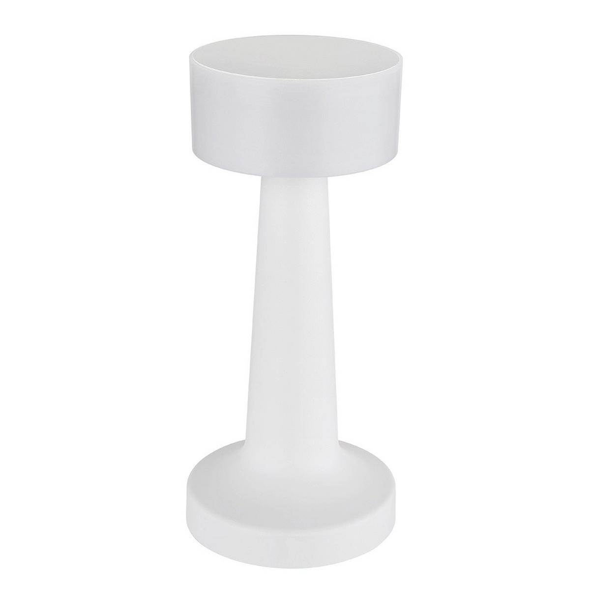 LED TISCHLEUCHTE Opal Weiß - Weiß, Kunststoff (9.5/9.5/21.5cm) - Globo Lighting