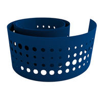 SICHTSCHUTZSTREIFEN zaun|zu PREMIUM dekor Pulse Sichtschutz Enzianblau 2,55m - Blau, Kunststoff (255/19cm) - ZAUN|ZU