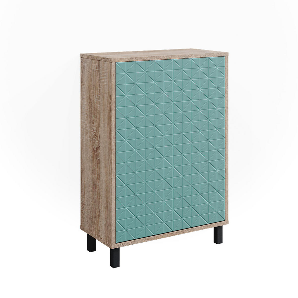 MIDISCHRANK Agasta Mintgrün 56.2 x 83.2 cm - Mintgrün, Holzwerkstoff (56.2/83.2/28cm) - Vicco