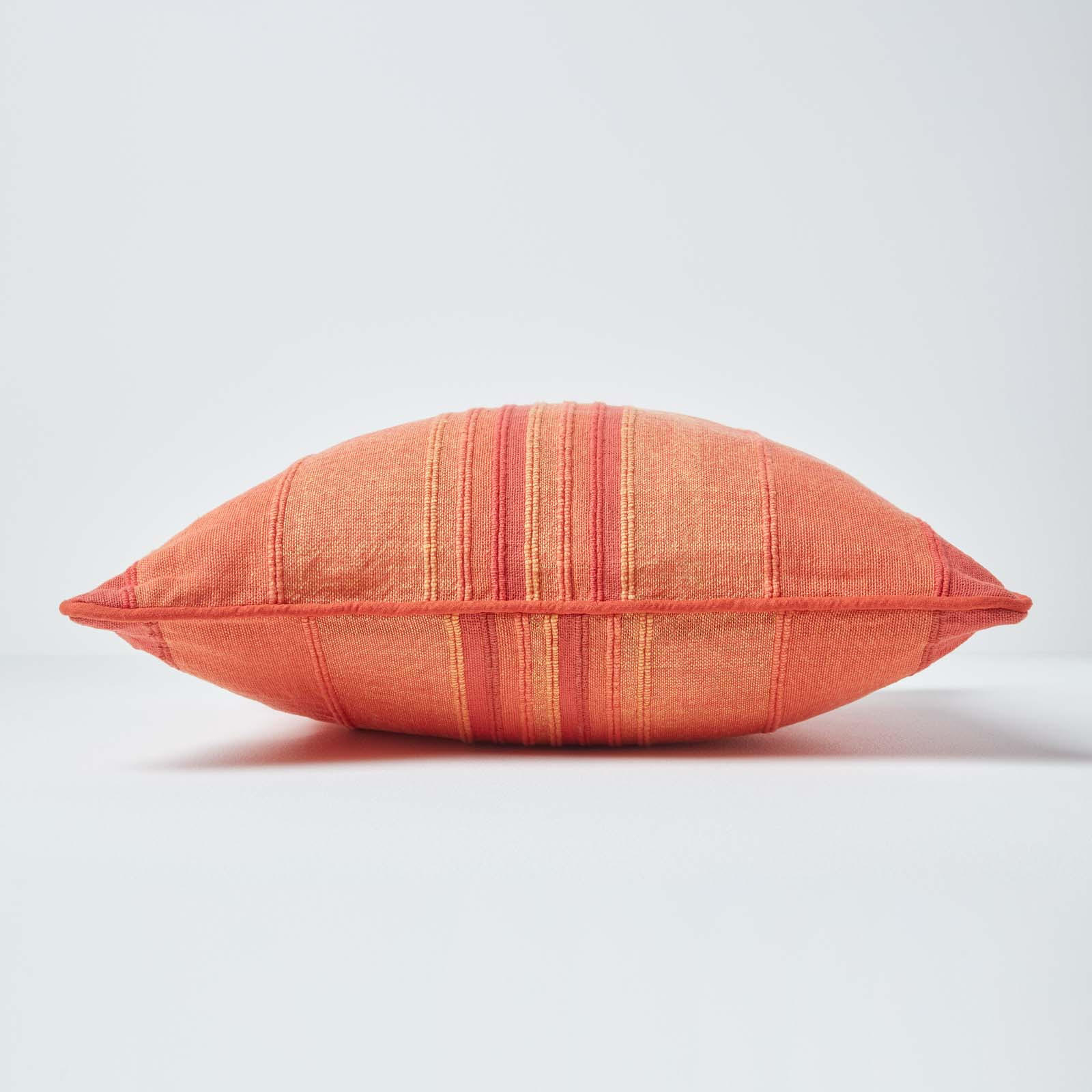 KISSENHÜLLE Morocco Stripe 60/60 cm, 100% Baumwolle - Terracotta, Textil (60/60cm) - Homescapes