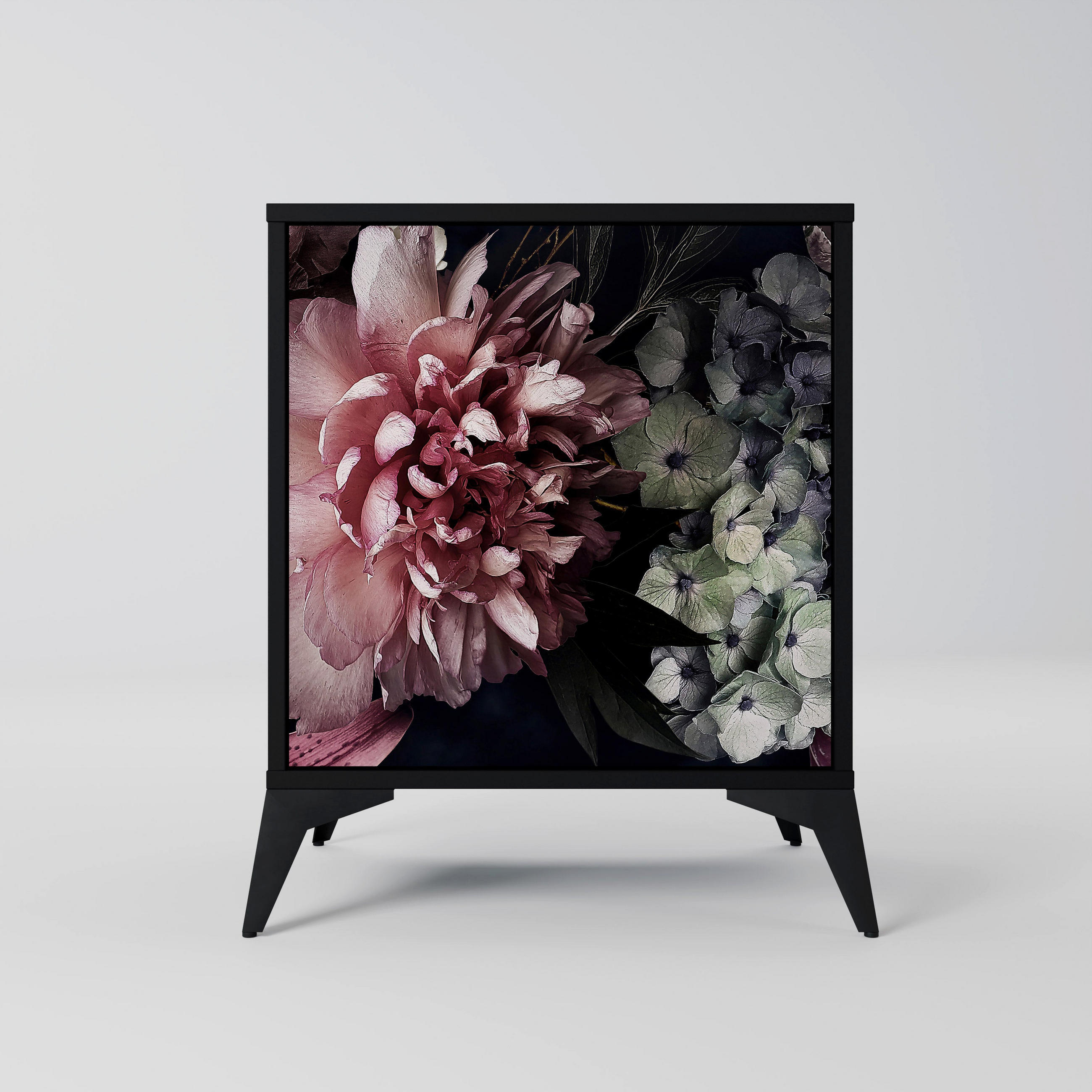 SpaceRebels Sideboard Schwarz 57.5x70.5x42 cm