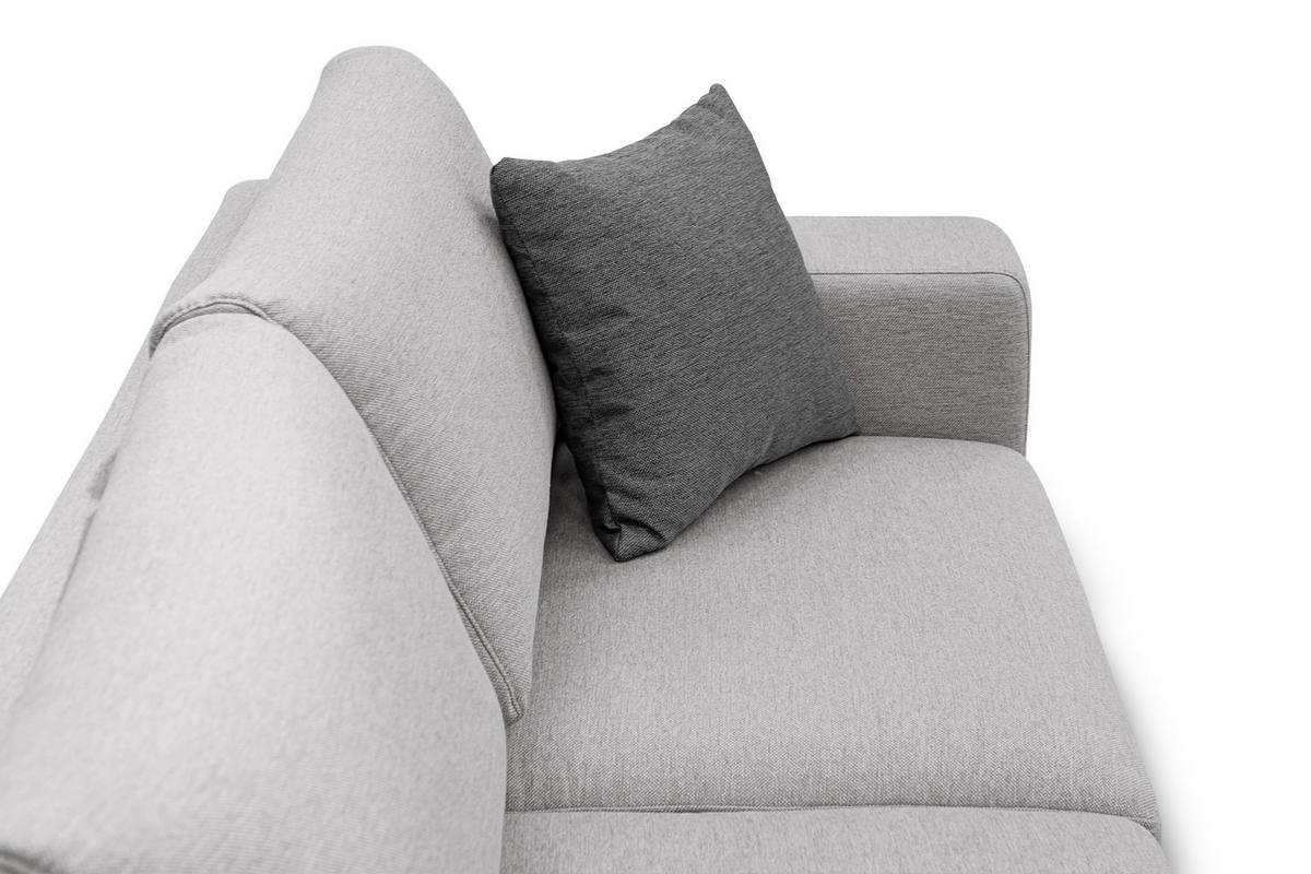 ECKSOFA OTTO 5-Sitzer, hellgrau - Hellgrau, Holzwerkstoff/Textil (219/279cm) - Courtois Laville