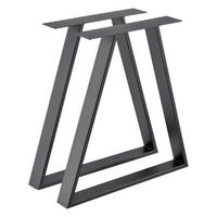 TISCHGESTELL-SET 2-TLG. Eschau - Grau, Metall (70/72/10cm) - [en.casa]