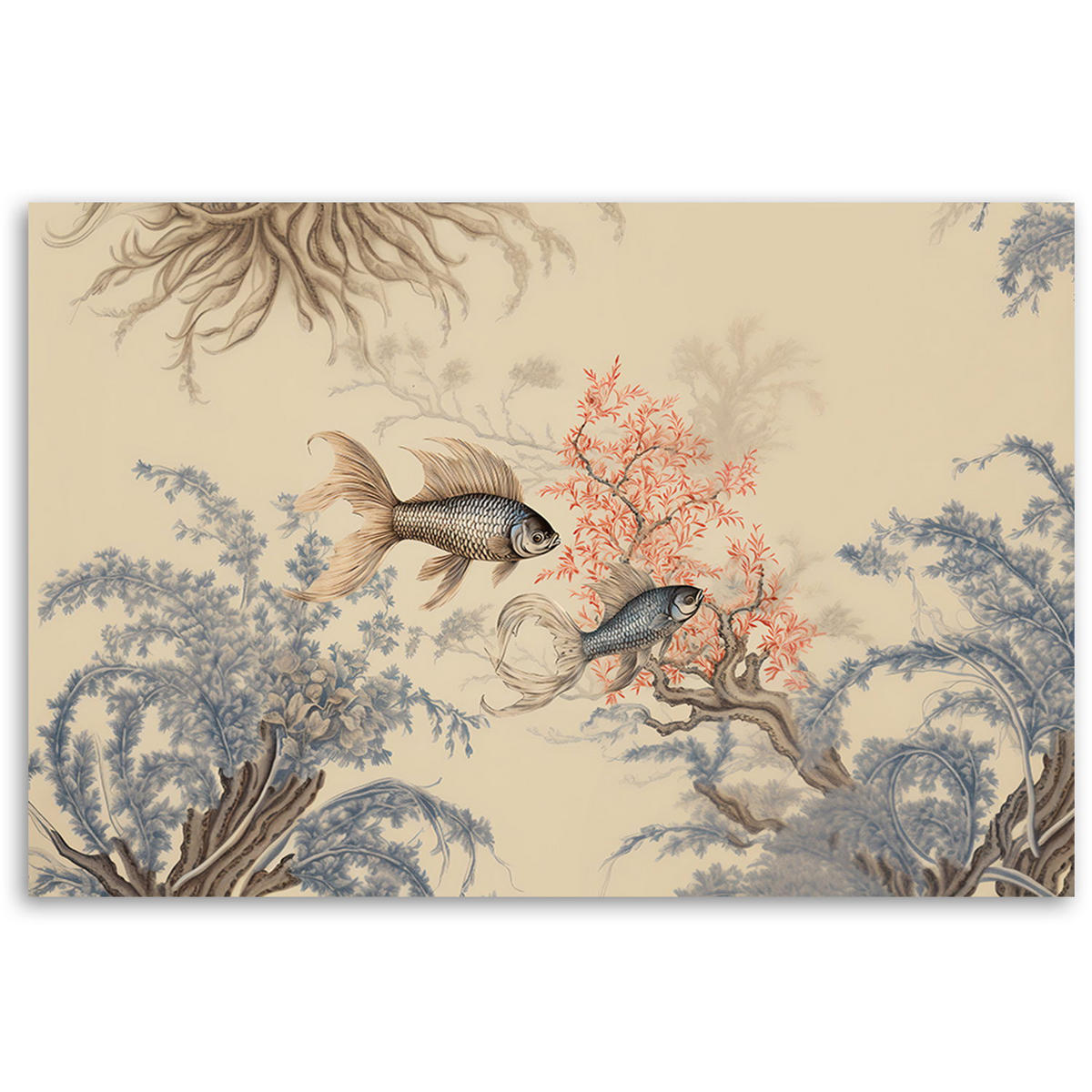 KUNSTDRUCK Beige 100/70 cm - Beige, Textil (100/70cm) - KUNSTLOFT