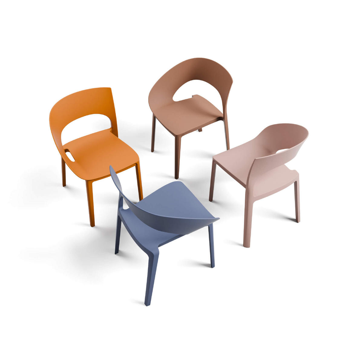 GARTENSTUHL Weiß 54/60/82,5 cm 2er-Set - Weiß, Kunststoff (54/82.5/60cm) - Mobili Rebecca