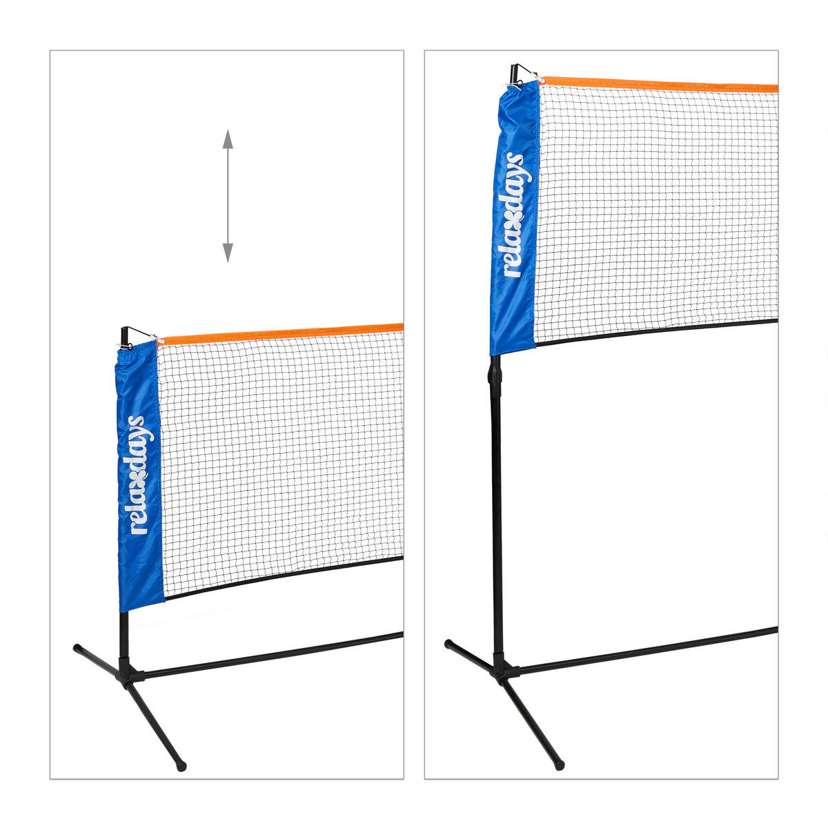 BADMINTONNETZ - Schwarz, Kunststoff/Textil (310/103cm) - Relaxdays