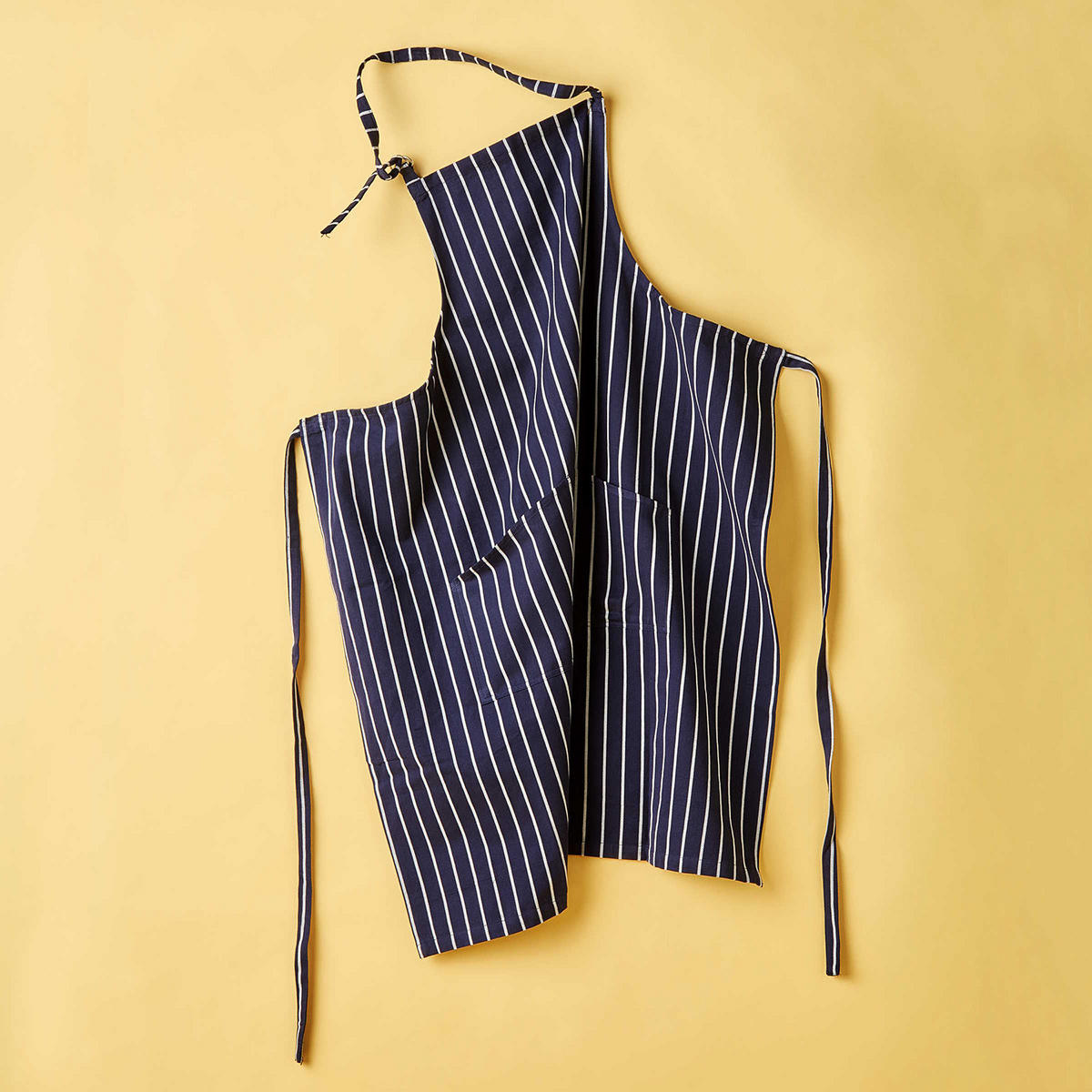 SCHÜRZE Butcherstripe - Blau, Textil (100/90cm) - Butlers