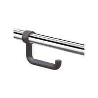 WC-PAPIERHALTER für Stützgriff Ø32-34mm Nylon grau - Grau, Metall (10.5/10.5/17.5cm) - Delabie