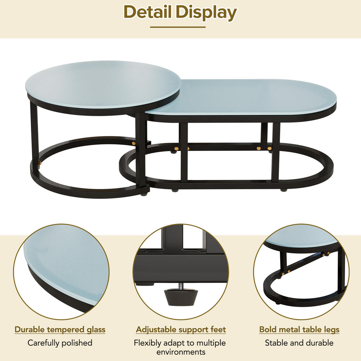 GARTENLOUNGE 5-tlg. Beige – Komfort & Stil für Draußen - Beige, Metall - ComfortXL