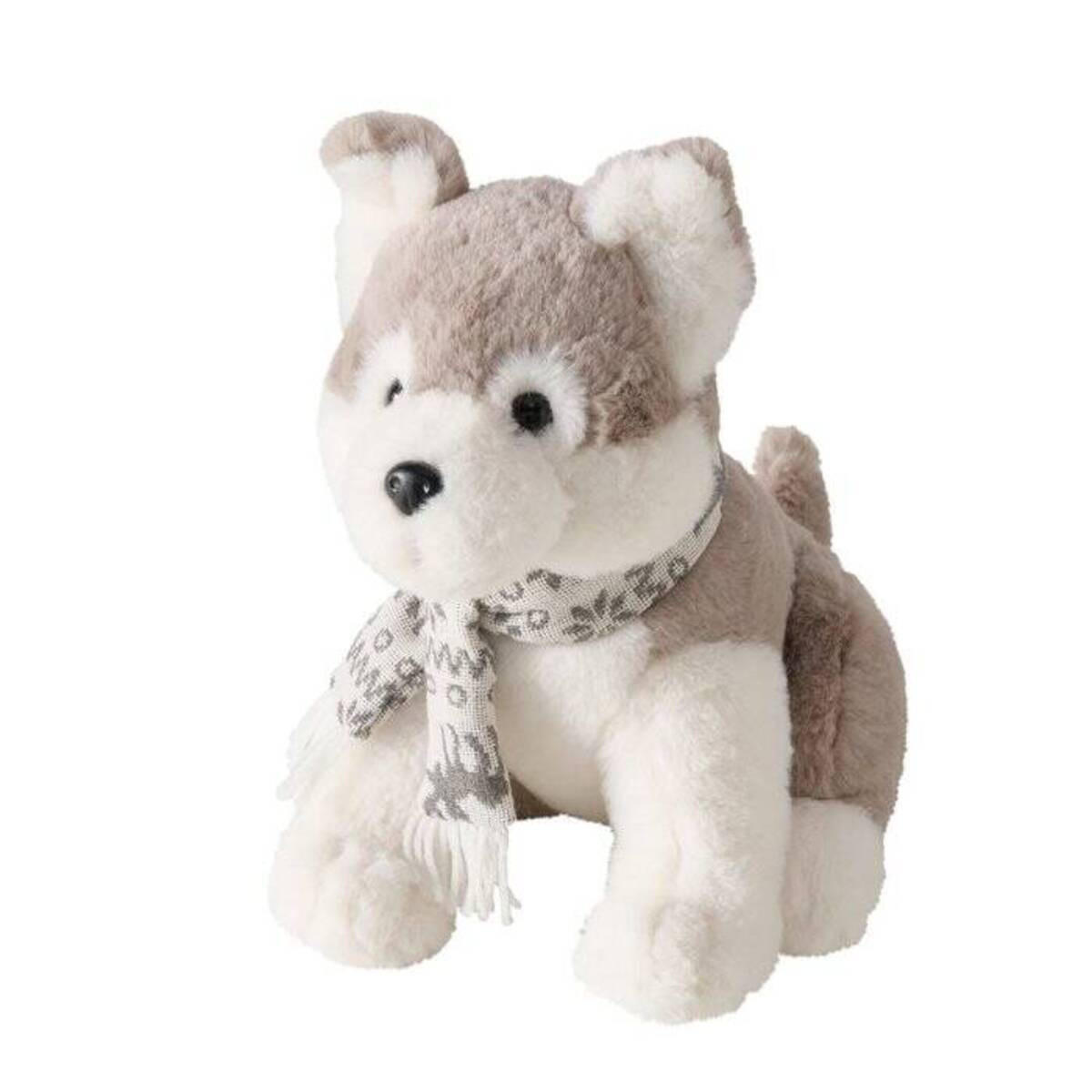 Boltze Home Plüschhund Beige 27x28x19 cm