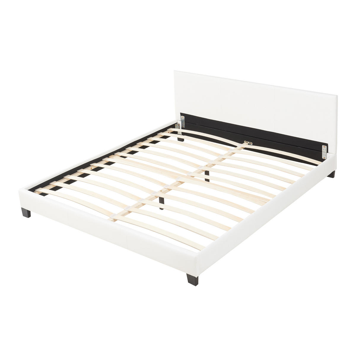 POLSTERBETT Albacete mit Matratze - Weiß, Textil (180/200cm) - Corium