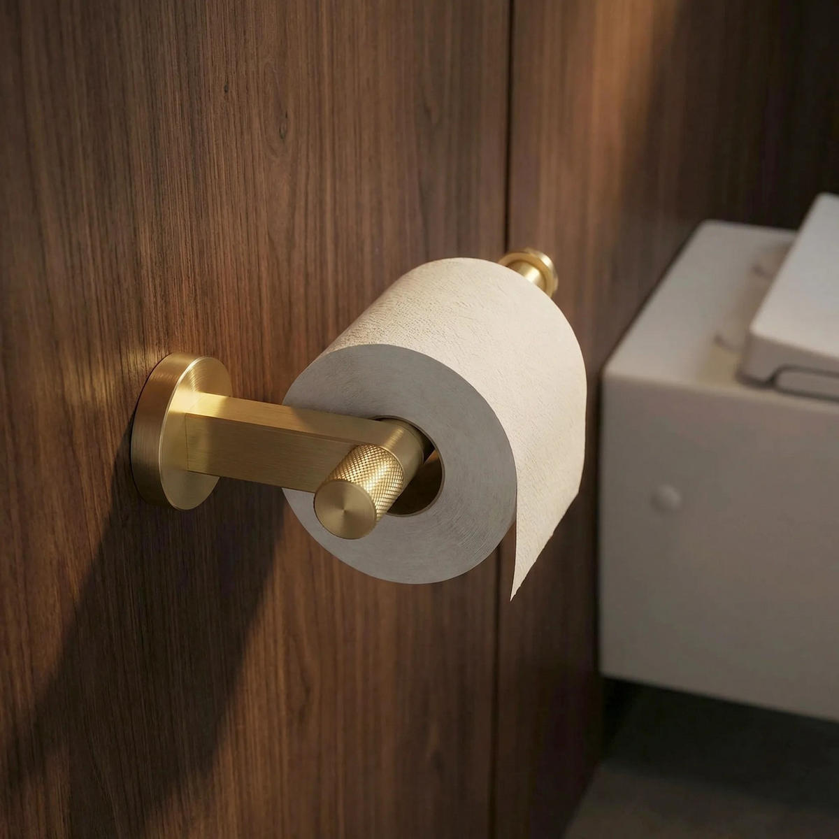 HALTER Für Toilettenpapier Rea 39105 Ori Brush Gold - Goldfarben, Metall (17/4/8cm) - REA