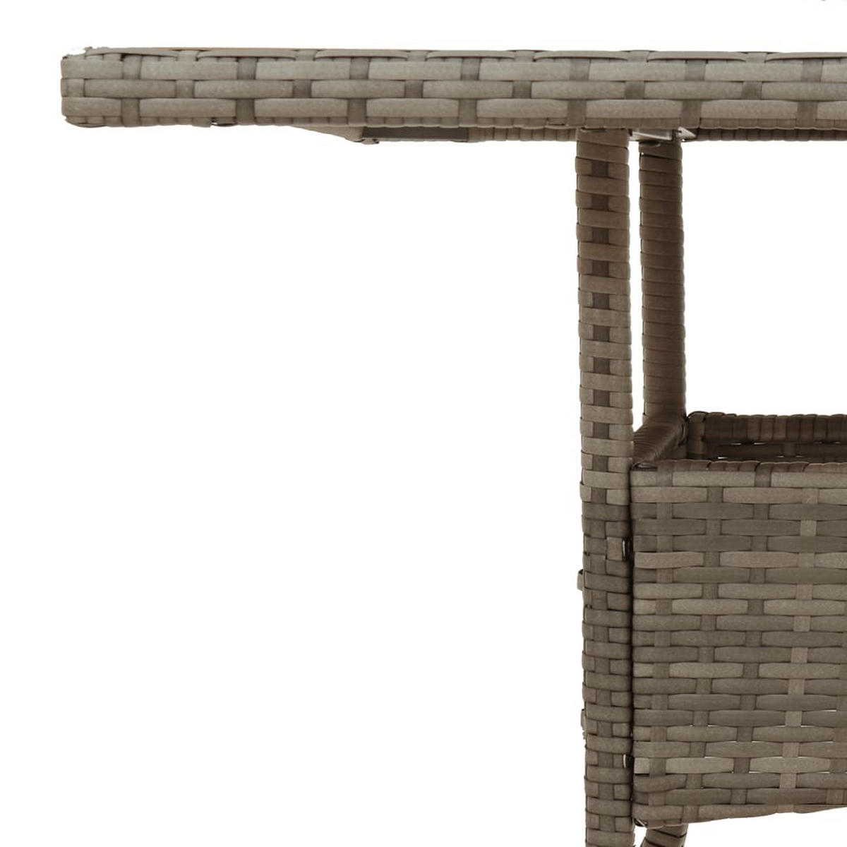 GARTENTISCH Tischwald 80/75/80 cm - Grau, Naturmaterialien (80/80/75cm) - ZMH