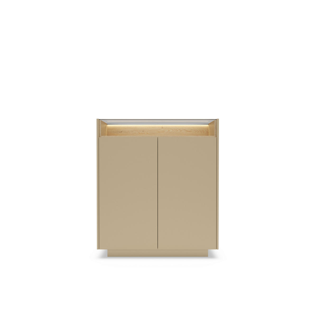 KOMMODE PORTA 103,2/119,2/39,5cm mit Schubladen 2 Türen Beige - Eichefarben/Beige, Holzwerkstoff (103.2/119.2/39.5cm) - MASSENO