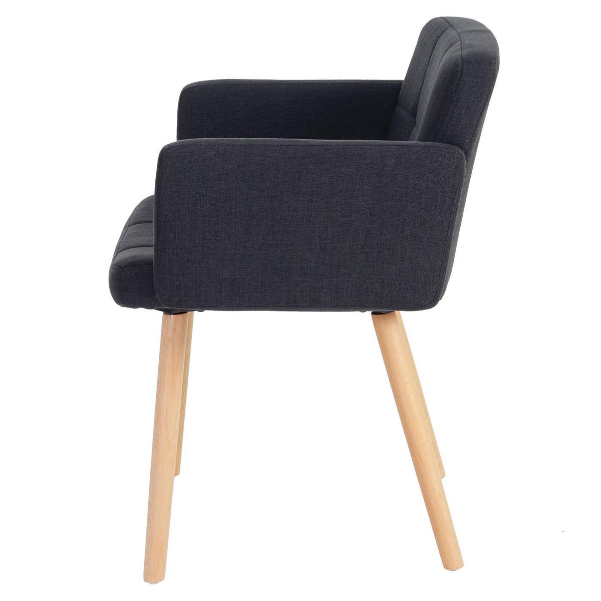 ESSZIMMERSTUHL Anthrazit 6er-Set - Dunkelgrau/Anthrazit, Textil (60/79/57cm) - MCW