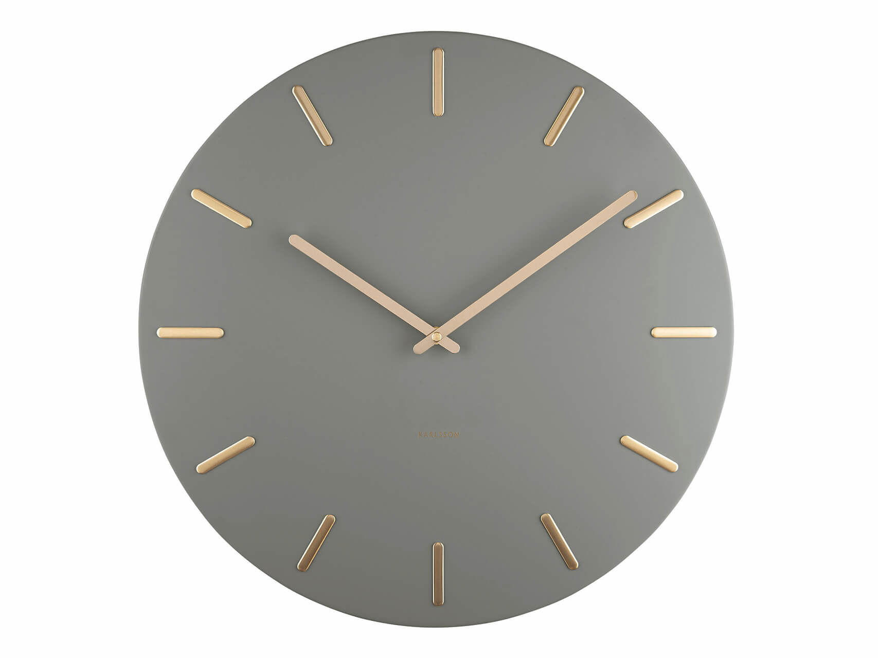 Onzeno Wanduhr Grün 45x45x4 cm