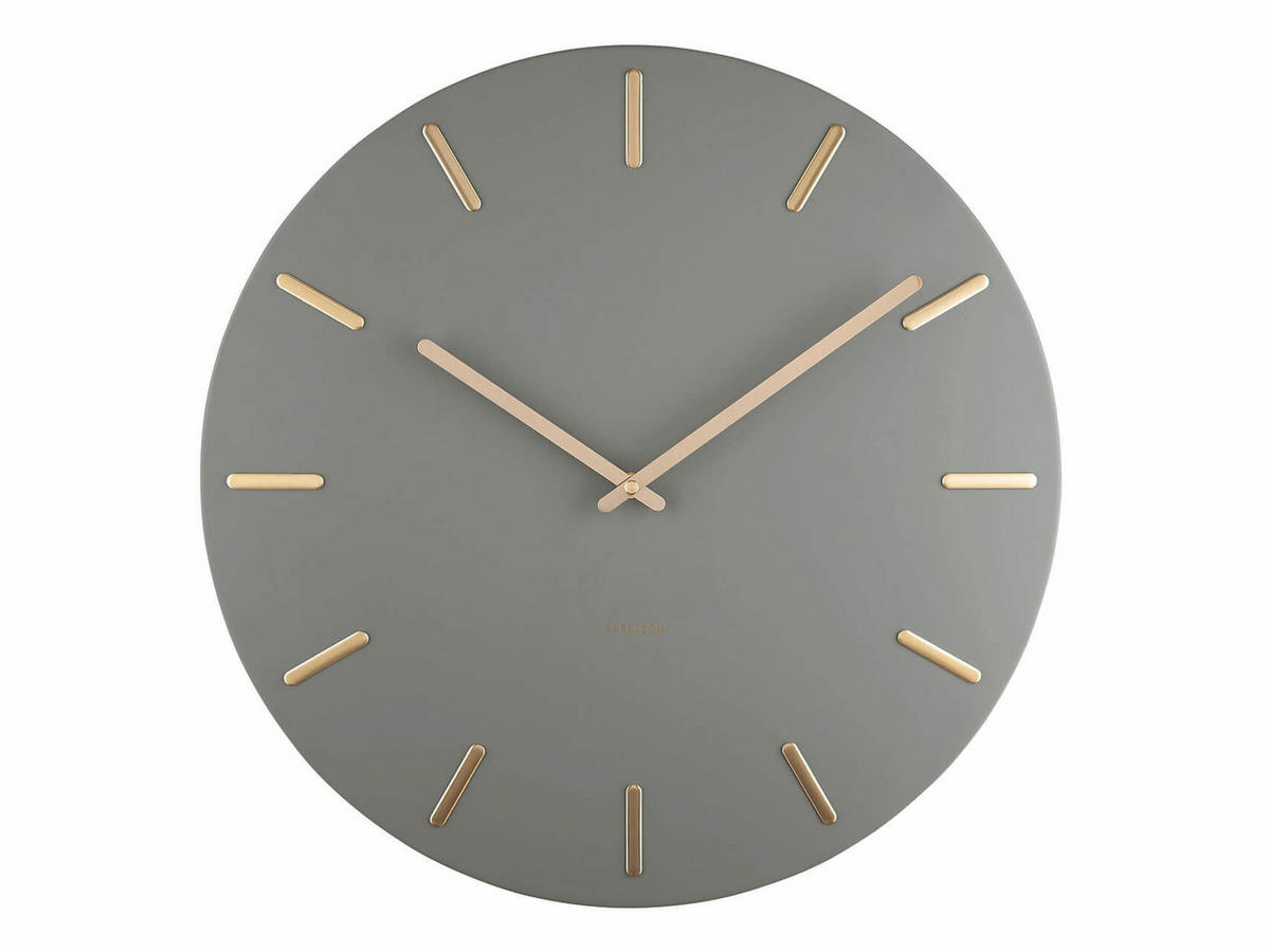 WANDUHR Charm Ø45 cm - Grün, Metall (45/45/3.5cm) - Karlsson